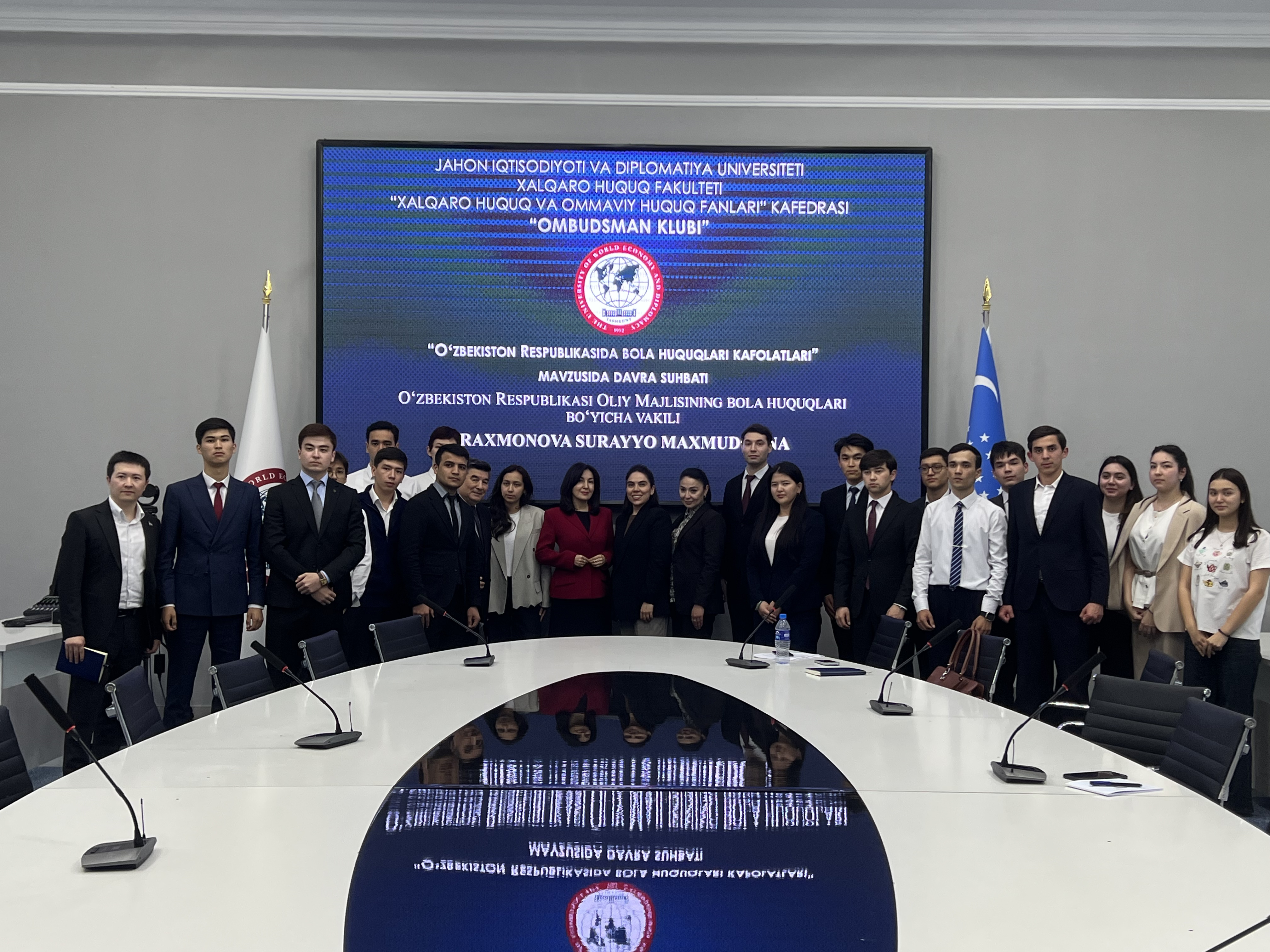 JIDU “Ombudsman klubi” faoliyati doirasida “Oʻzbekiston Respublikasida bola huquqlari kafolatlari” mavzusida davra suhbati bo‘lib o‘tdi