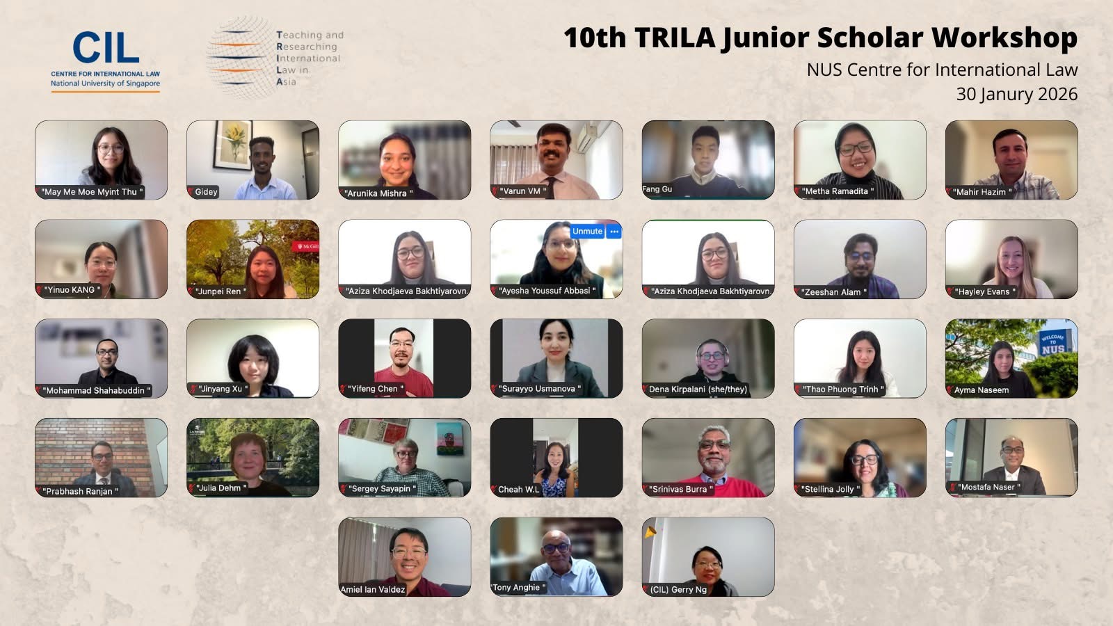 UWED Scholar Participates in Prestigious Seminar organized by the National University of Singapore