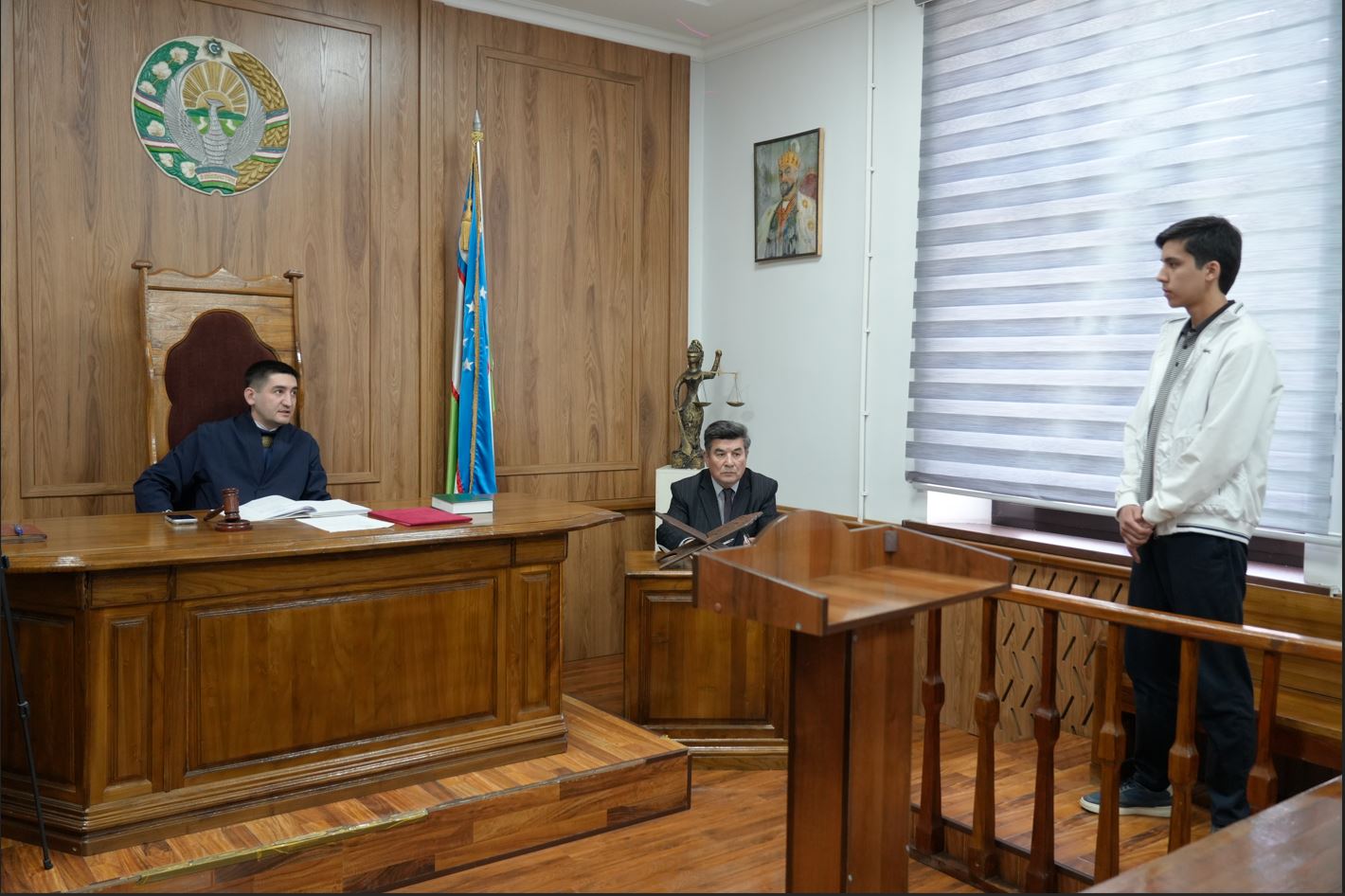 A mobile court hearing on a criminal case was held at the University of World Economy and Diplomacy