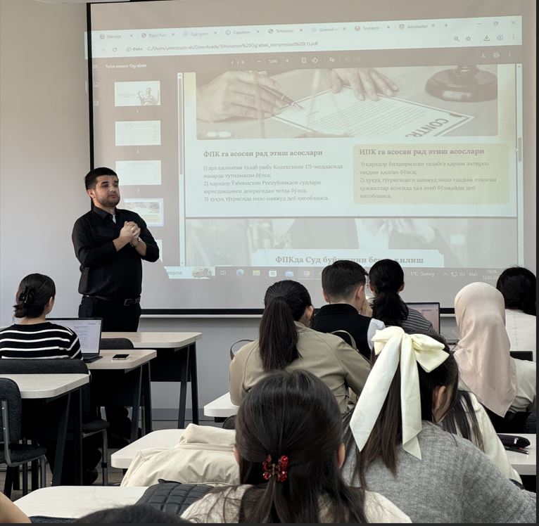 Barqaror rivojlanish maqsadlari (BRM) doirasida sud protsessiga bag‘ishlangan mahorat darsi