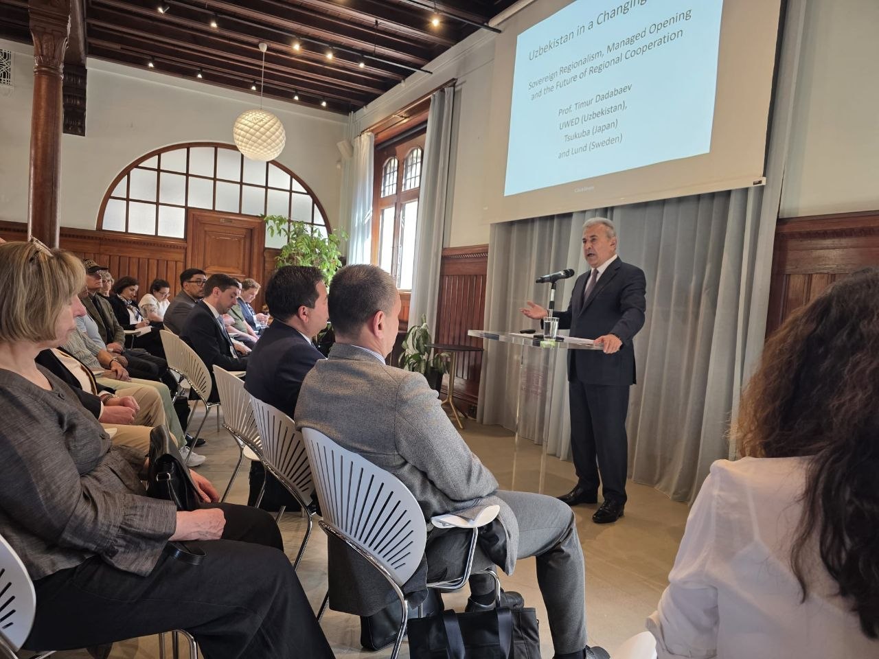 UWED Rector Speaks at DIIS/Asia House in Copenhagen on New Uzbekistan's Foreign Policy and Calls for Closer Cooperation with Nordic Countries