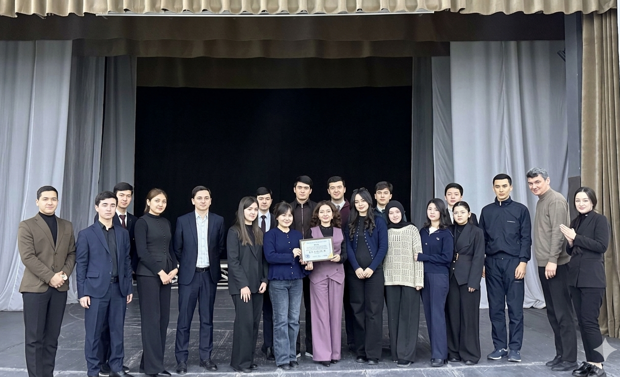 The “Diplomat” theater team of UWED won First place in the “Drug Addiction — The Downfall of Life” competition