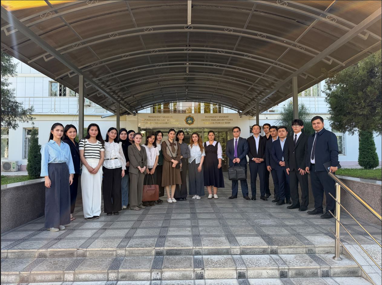 Jinoyat ishlari bo‘yicha Uchtepa tuman sudida JIDU talabalari uchun sayyor amaliy dars tashkil etildi