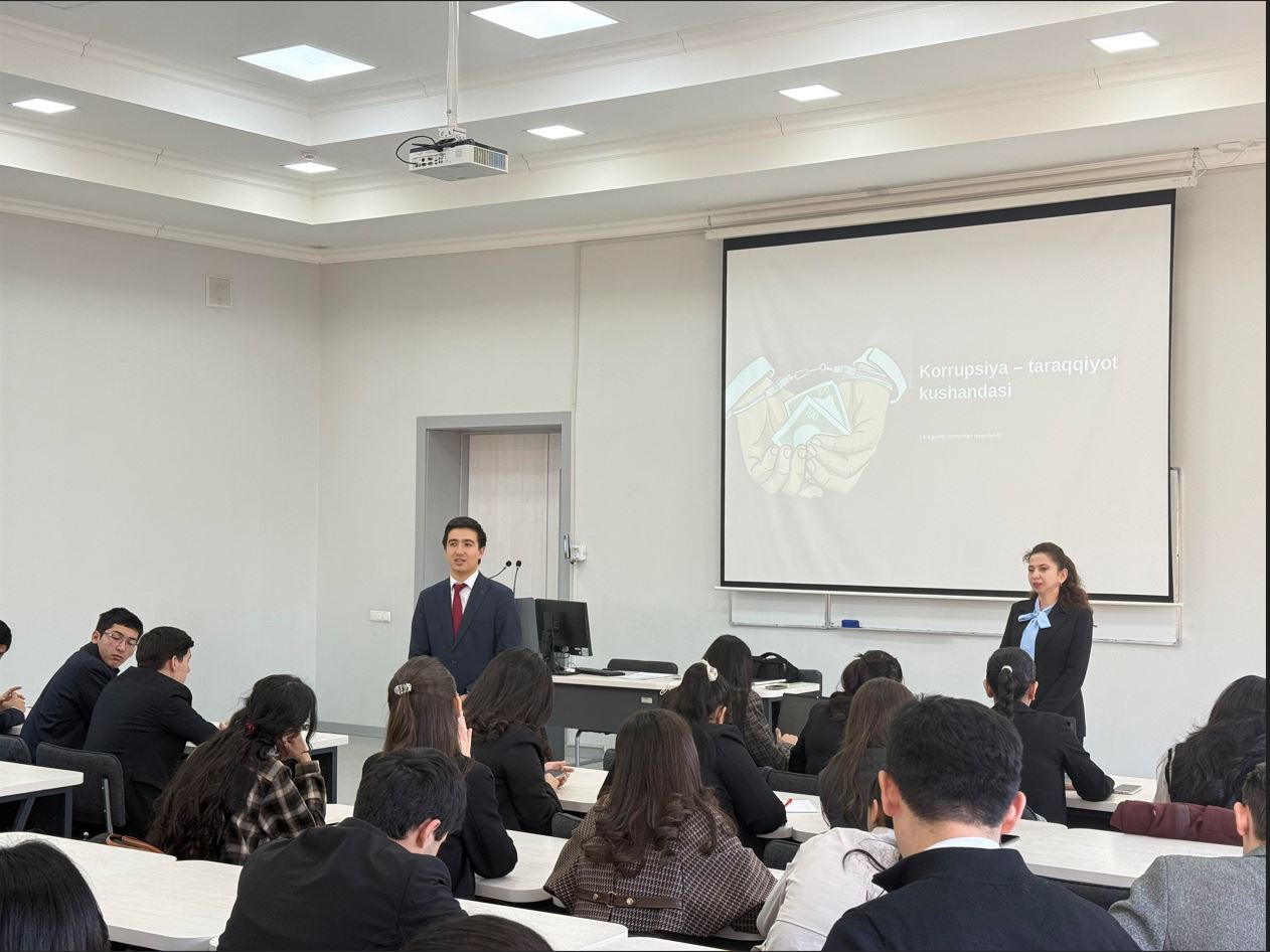 “Korrupsiya — taraqqiyot kushandasi” mavzusida ma’rifiy suhbat o‘tkazildi