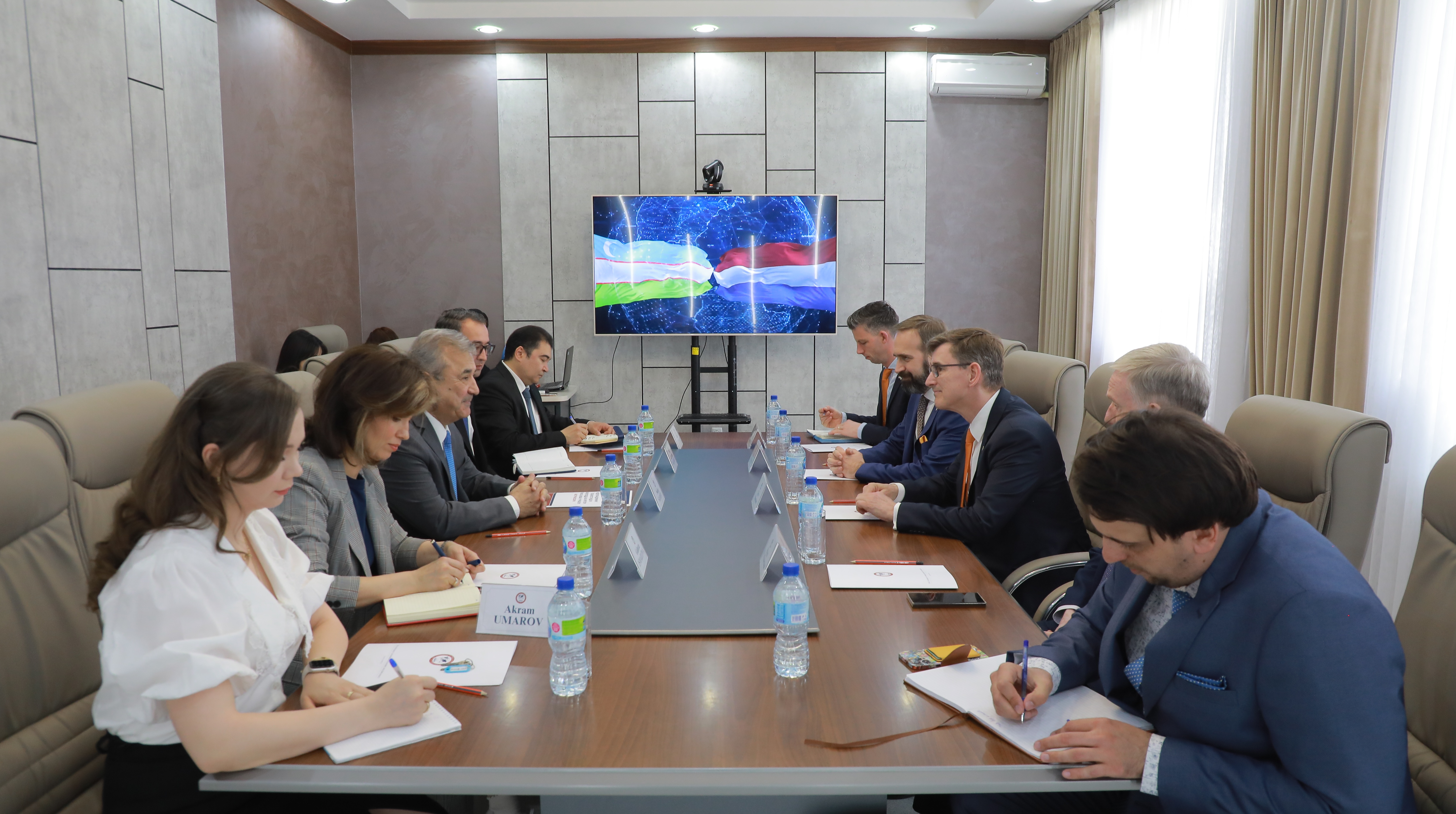 A meeting with the delegation of the Kingdom of the Netherlands took place at the University of World Economy and Diplomacy