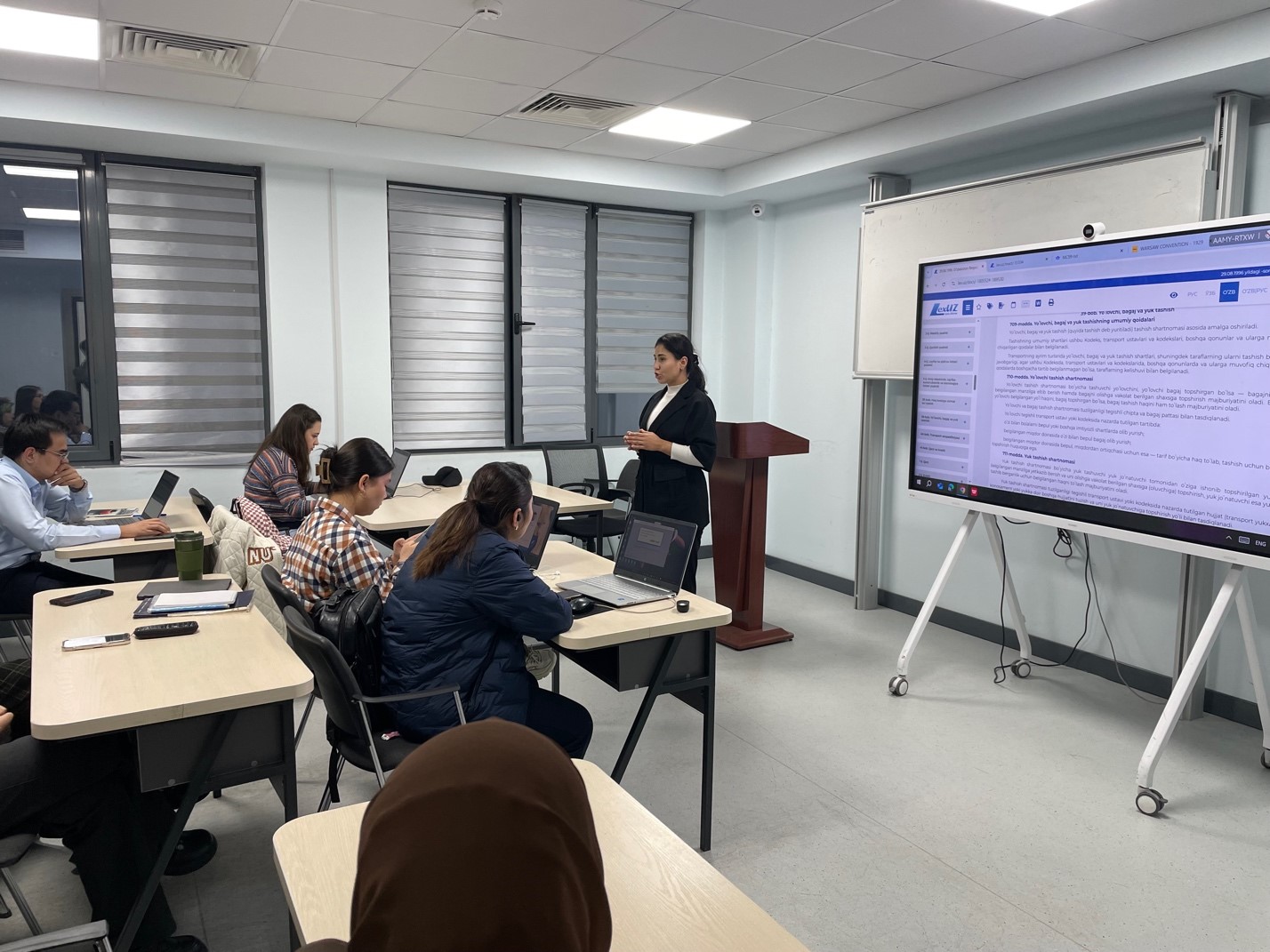 A master class on the topic “Civil liability of the carrier in the implementation of air transportation” was organized at the UWED