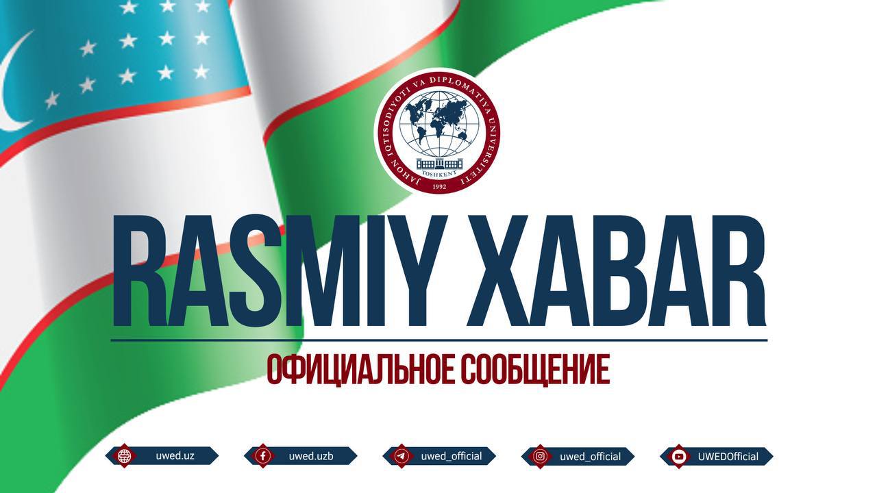 Jahon iqtisodiyoti va diplomatiya universitetida to’lov-shartnoma miqdori oshirilishiga asosnoma