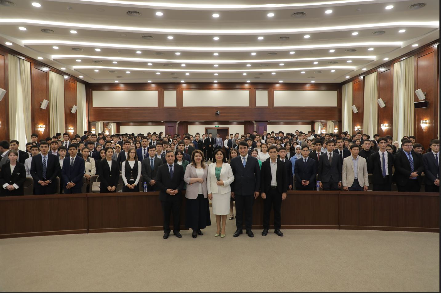 Meeting of writers and students of the University of World Economy and Diplomacy