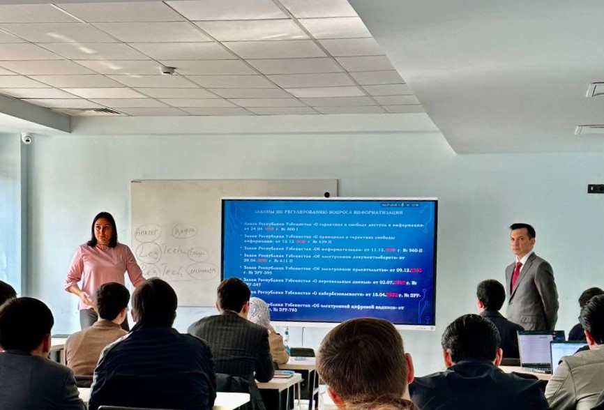 JIDUda “O‘zbekistonda axborotlashtirishning huquqiy, institutsional asoslari va xalqaro hamkorlik masalalari” mavzusida mahorat darsi o‘tkazildi