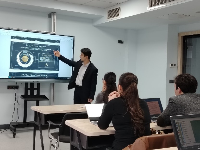 JIDUda ingliz shartnoma huquqida “Mistake” va “Frustration” doktrinalariga bag‘ishlangan mahorat darsi o‘tkazildi