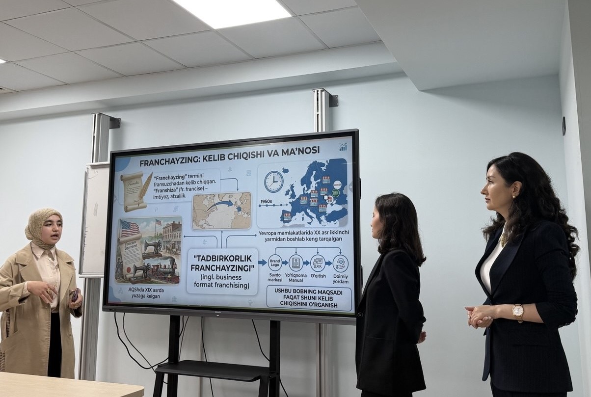 JIDUda franshizing shartnomasining nazariy va amaliy masalalari muhokama qilindi