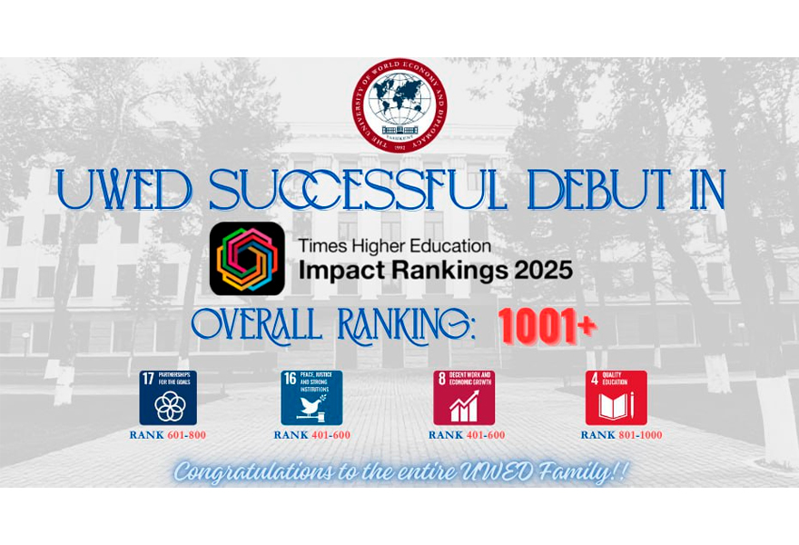 УМЭД вошёл в глобальный рейтинг THE «Impact Rankings 2025»