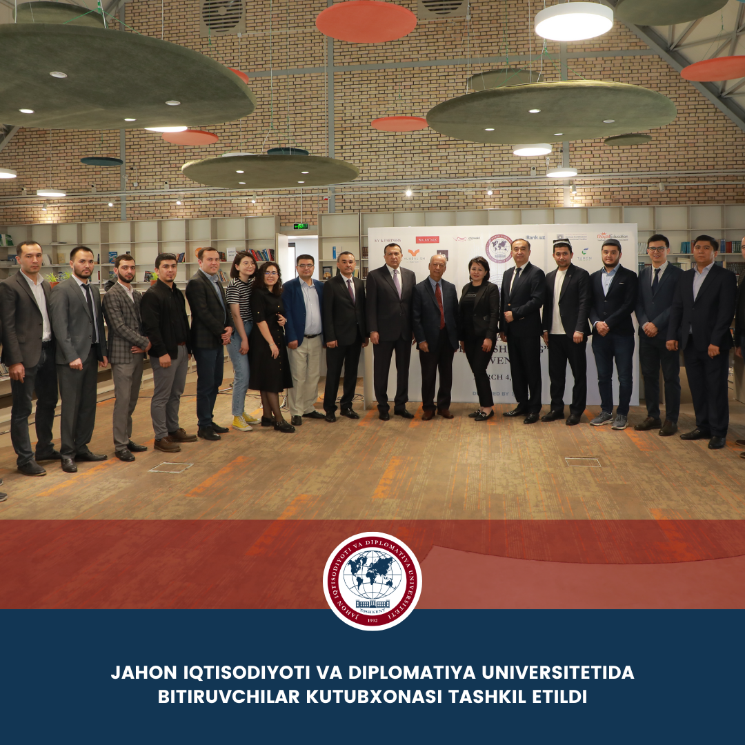Alumni library was established at the University of World Economy and Diplomacy