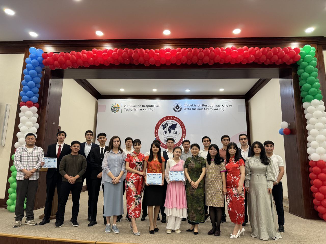 An oratory competition in Chinese was held at the University of World Economy and Diplomacy