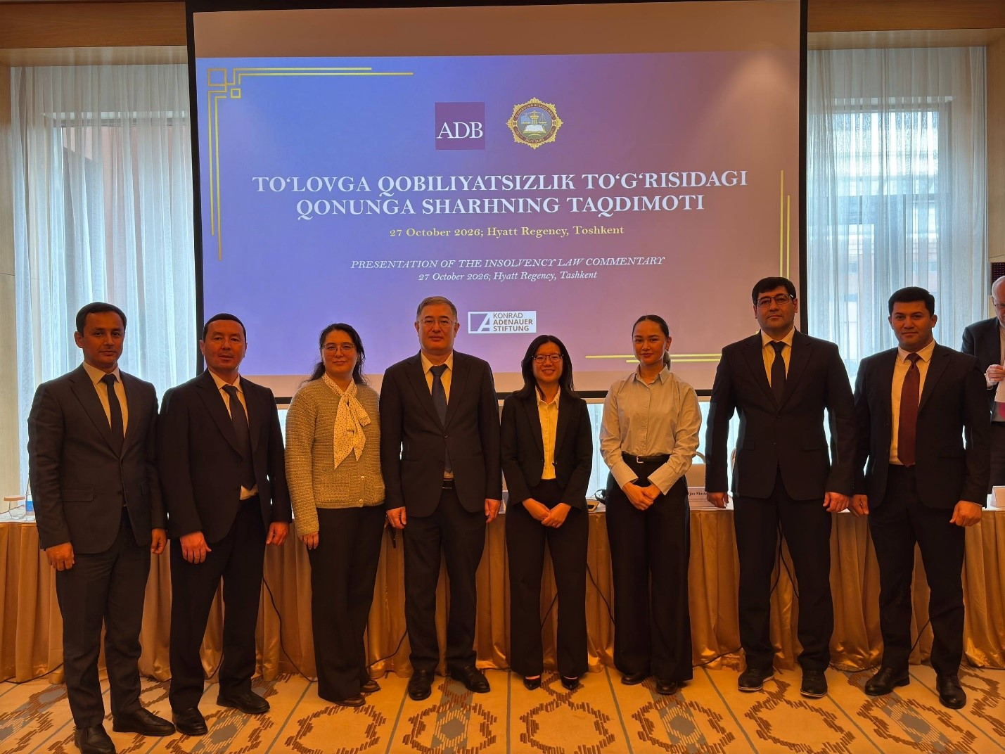 JIDU vakillari O‘zbekiston Respublikasining “To‘lovga qobiliyatsizlik to‘g‘risida”gi Qonuniga sharh mavzusidagi panel muhokamasida ishtirok etdilar