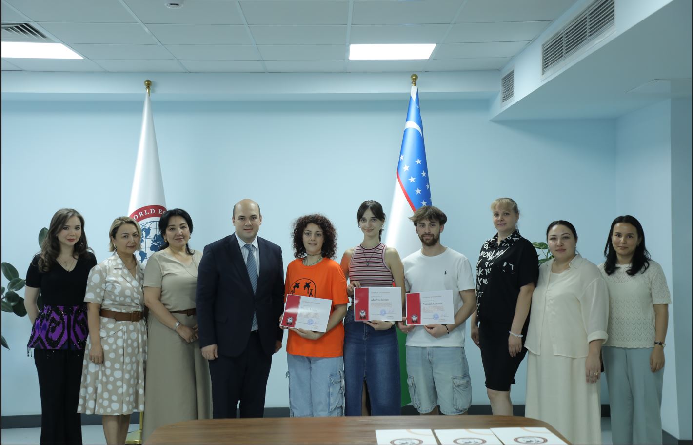JIDU va Salento universiteti (Italiya) o'rtasidagi almashinuv shartnomasi doirasida Italiyadan kelgan talabalarning til amaliyoti muvaffaqiyatli yakunlandi