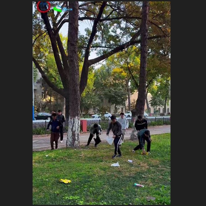 JIDU talabalari Butunjahon tozalik kuni doirasida plogging aksiyasini o‘tkazdilar