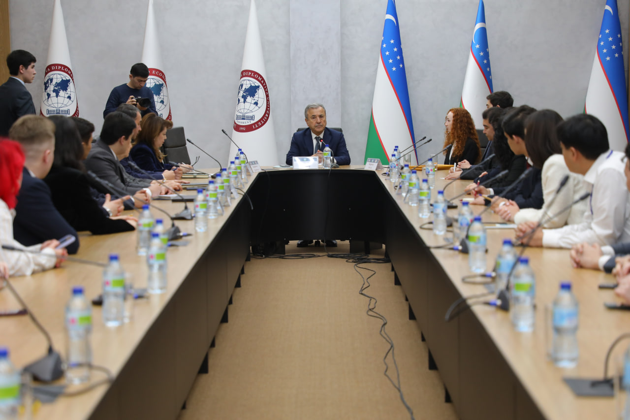 The meeting of the Rector of the University of World Economy and Diplomacy (UWED) with the participants of the international forum on Sustainable Development Goals took place