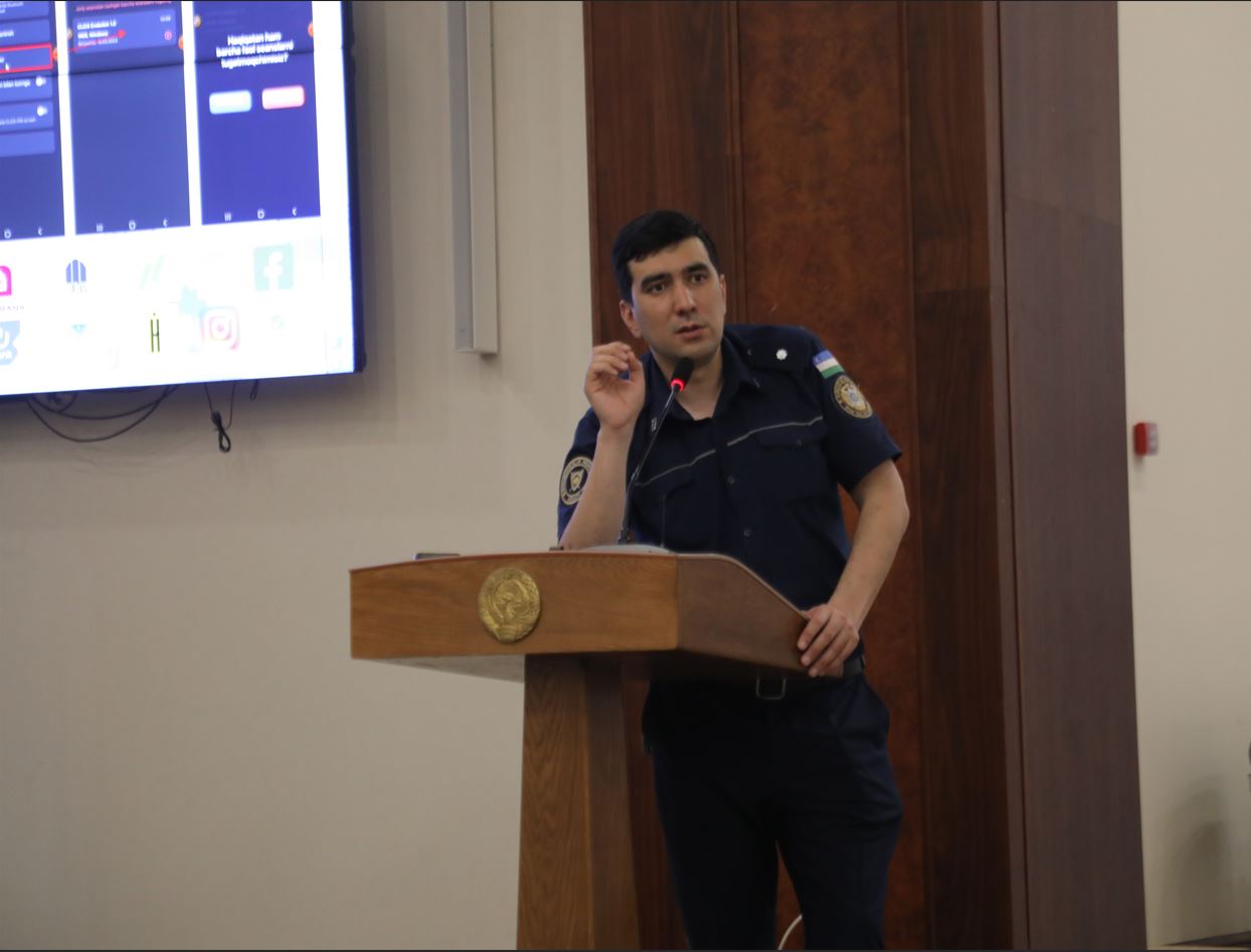 JIDUda “Internet maydonidagi ma’naviy tahdidlar, kiberjinoyatchilik va ularga qarshi kurashning usullari” mavzusida mahorat darsi o‘tkazildi