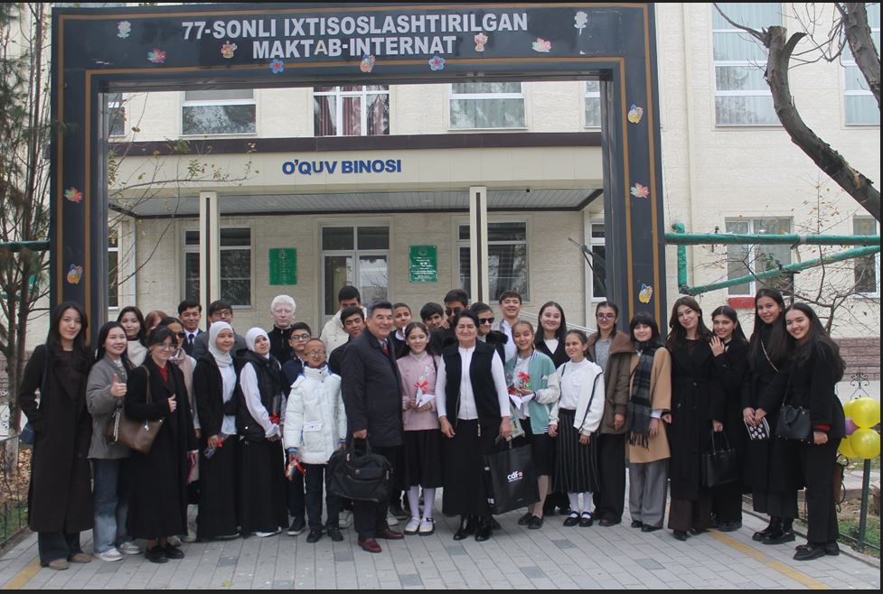 JIDU Students Visit a School for Children with Visual Impairments as Part of the “Qaldirg‘och” Project on the Occasion of the International Day of Persons with Disabilities